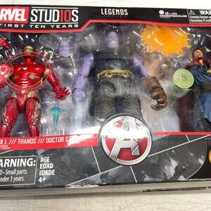 HASBRO MARVEL STUDIOS IRON MAN MARK L THANOS DOCTOR STRANGE 3 PACK - NEW SEALED